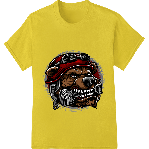 Motorcycle Bear Craves Hops | Biker Grizzly Graphic Tee - SUPERDTF - DTF Prints - DTF Transfers - Custom DTF Prints