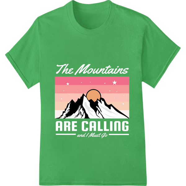 Mountain Sunset Silhouette - Breathtaking DTF Print - SUPERDTF - DTF Prints - DTF Transfers - Custom DTF Prints