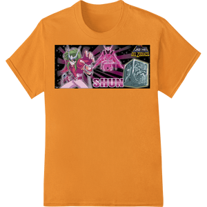 Neon Anime Warriors: Bold Futuristic DTF Print Heat Transfer - SUPERDTF - DTF Prints - DTF Transfers - Custom DTF Prints