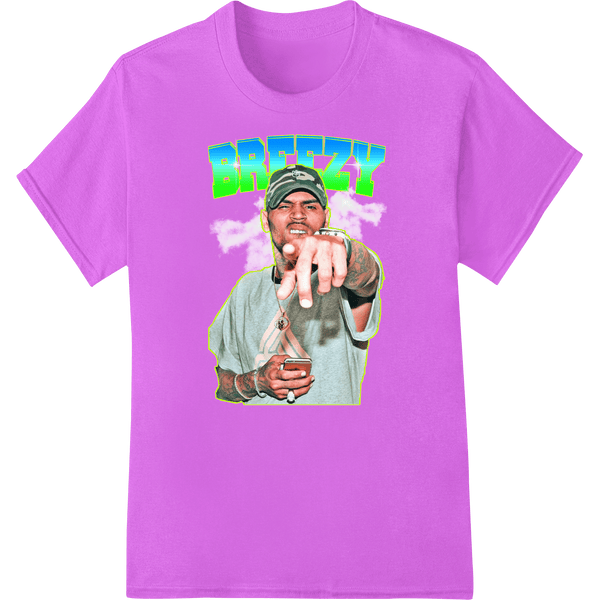 Neon Hip Hop Portrait: Bold DTF Print Heat Transfer - SUPERDTF - DTF Prints - DTF Transfers - Custom DTF Prints