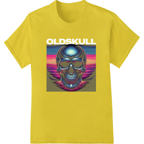 Neon Skull: Electrifying Fusion of Macabre and Radiance - SUPERDTF - DTF Prints - DTF Transfers - Custom DTF Prints