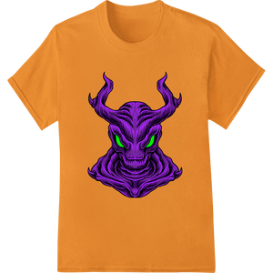 Nightmarish Purple Demon Head DTF Print Heat Transfer - SUPERDTF - DTF Prints - DTF Transfers - Custom DTF Prints