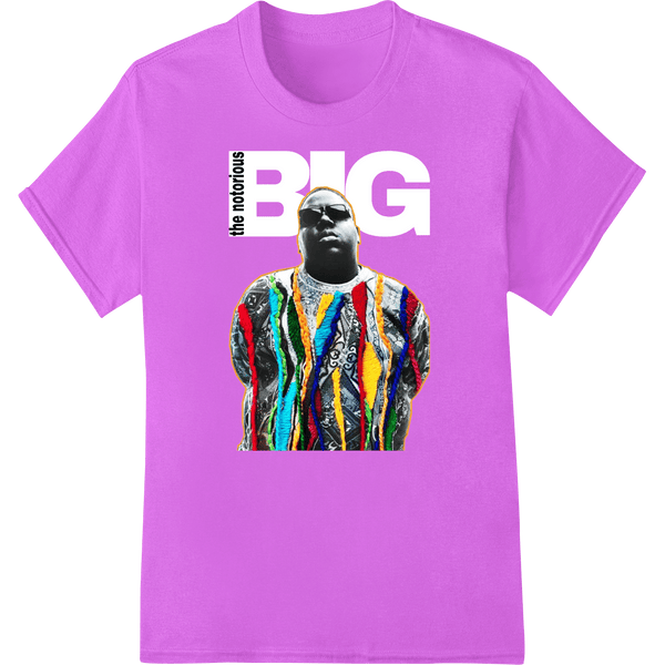 Notorious B.I.G. in Color: A Bold and Vibrant DTF Print - SUPERDTF - DTF Prints - DTF Transfers - Custom DTF Prints