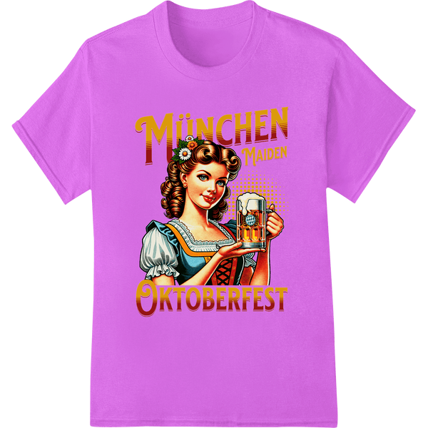 Oktoberfest Maiden with Beer Mug Heat Transfer | Super DTF - SUPERDTF - DTF Prints - DTF Transfers - Custom DTF Prints