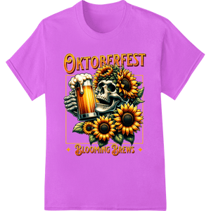 Oktoberfest Skull: Celebrate with Blooming Brews - SUPERDTF - DTF Prints - DTF Transfers - Custom DTF Prints