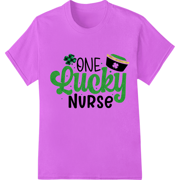 ONE Lucky NURSE - St. Patrick's Day DTF Print Heat Transfer - SUPERDTF - DTF Prints - DTF Transfers - Custom DTF Prints