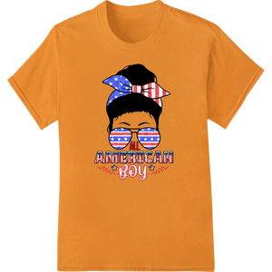 Patriotic All American Boy - 4th of July DTF Transfer - SUPERDTF - DTF Prints - DTF Transfers - Custom DTF Prints