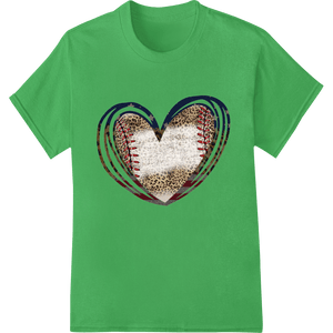 Patriotic Baseball Heart: Perfect Valentine's Day Gift - SUPERDTF - DTF Prints - DTF Transfers - Custom DTF Prints