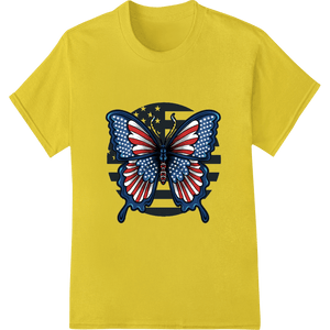 Patriotic Butterfly: 4th of July Heat Transfer Print - SUPERDTF - DTF Prints - DTF Transfers - Custom DTF Prints