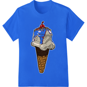 Patriotic Ice Cream Cone - 4th of July Sweet Treat - SUPERDTF - DTF Prints - DTF Transfers - Custom DTF Prints