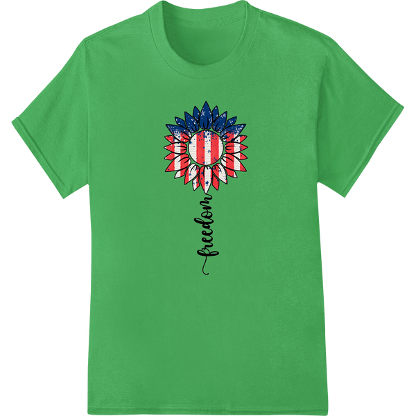 Patriotic Sunflower: Celebrate Freedom in Vibrant Style - SUPERDTF - DTF Prints - DTF Transfers - Custom DTF Prints