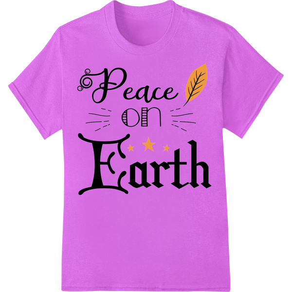 Peace on Earth: Inspirational Autumn Design for DTF Print - SUPERDTF - DTF Prints - DTF Transfers - Custom DTF Prints