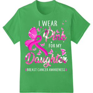 Pink Daughter Butterfly DTF Print Heat Transfer - SUPERDTF - DTF Prints - DTF Transfers - Custom DTF Prints