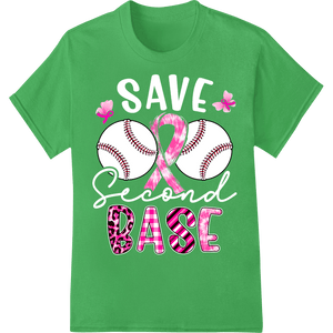 Pink Ribbon Baseball Breast Cancer Awareness DTF Print - SUPERDTF - DTF Prints - DTF Transfers - Custom DTF Prints