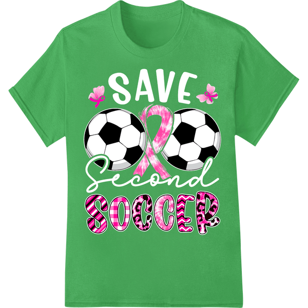 Pink Ribbon Soccer Ball DTF Print Heat Transfer - SUPERDTF - DTF Prints - DTF Transfers - Custom DTF Prints