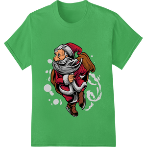 Playful Cartoon Santa DTF Print for Festive Holiday Style - SUPERDTF - DTF Prints - DTF Transfers - Custom DTF Prints