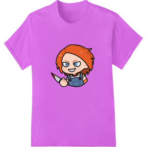 Playful Chucky - Inspired Cartoon Character Heat Transfer - SUPERDTF - DTF Prints - DTF Transfers - Custom DTF Prints