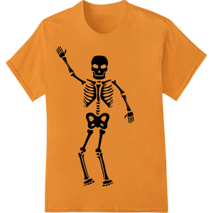 Playful Skeleton Dance - Halloween Vector Illustration - SUPERDTF - DTF Prints - DTF Transfers - Custom DTF Prints