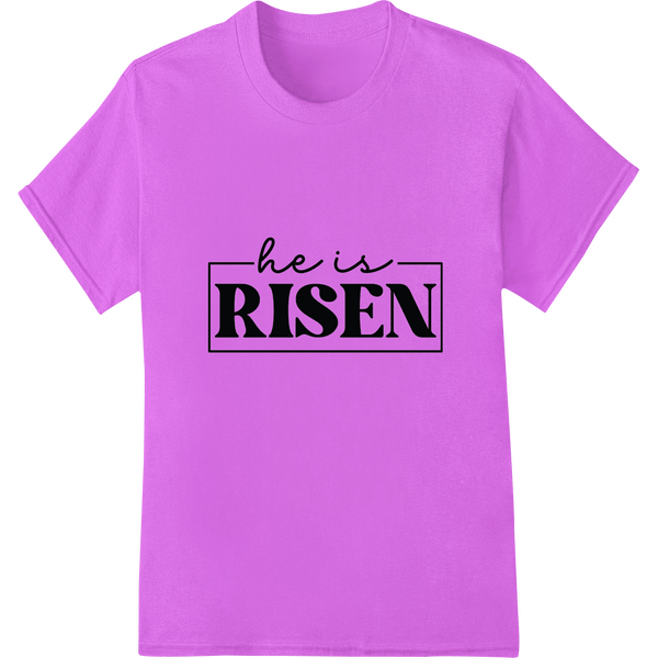 Proclaim Your Faith: "He Is Risen" Easter DTF Print Transfer - SUPERDTF - DTF Prints - DTF Transfers - Custom DTF Prints