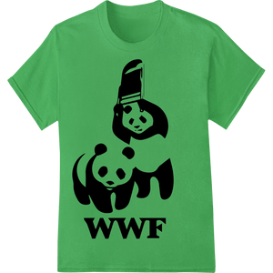 Protect Pandas with Bold WWF Heat Transfer Design - SUPERDTF - DTF Prints - DTF Transfers - Custom DTF Prints