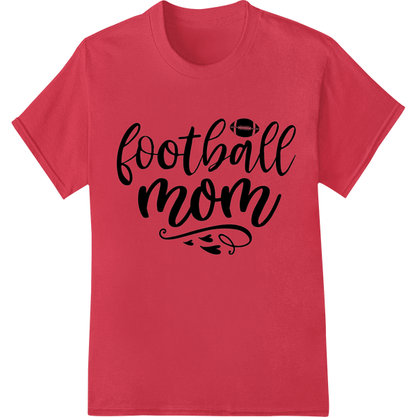 Proud Football Mom | Minimalist Typography DTF Print - SUPERDTF - DTF Prints - DTF Transfers - Custom DTF Prints