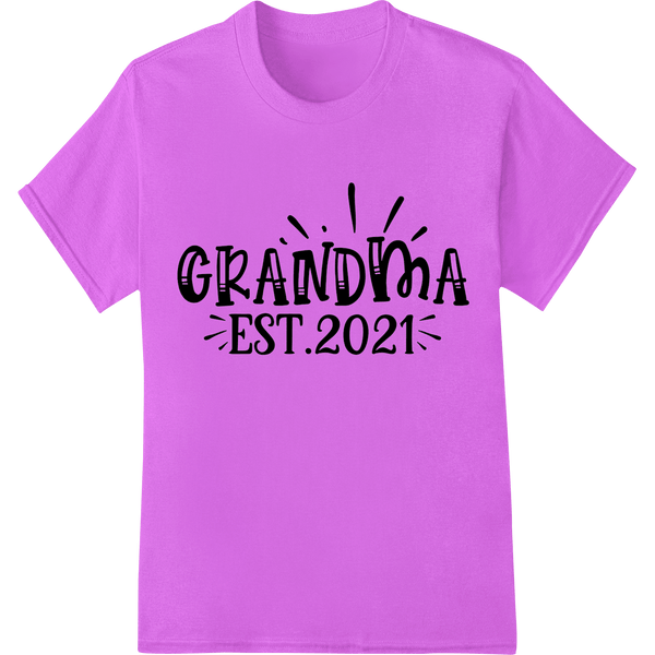 Proud New Grandma 2021 - Celebrate Family Love - SUPERDTF - DTF Prints - DTF Transfers - Custom DTF Prints