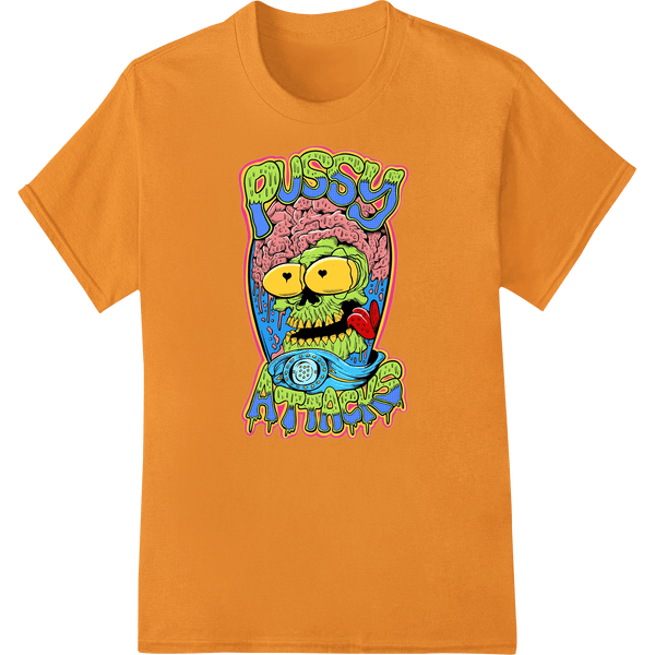 Psychedelic Cartoon Monster Tongue Out Weird Trippy - SUPERDTF - DTF Prints - DTF Transfers - Custom DTF Prints