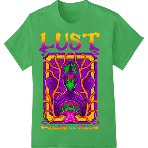 Psychedelic Lust: Vibrant Abstract DTF Print Heat Transfer - SUPERDTF - DTF Prints - DTF Transfers - Custom DTF Prints