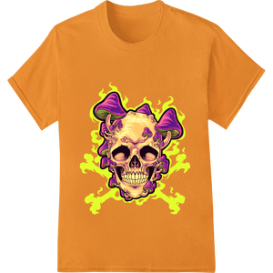 Psychedelic Skull Mushroom Halloween DTF Print Transfer - SUPERDTF - DTF Prints - DTF Transfers - Custom DTF Prints