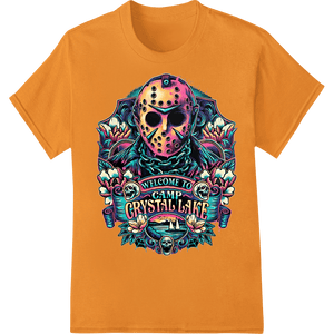 Psychedelic Skull: Welcome to Camp Crystal Lake - SUPERDTF - DTF Prints - DTF Transfers - Custom DTF Prints