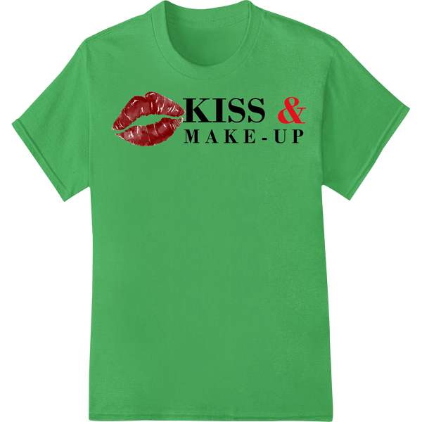 Pucker Up: Bold 'KISS & MAKE - UP' DTF Print Heat Transfer - SUPERDTF - DTF Prints - DTF Transfers - Custom DTF Prints