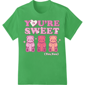 Retro Valentine's Day 'You're Sweet' Gummy Bears DTF Print - SUPERDTF - DTF Prints - DTF Transfers - Custom DTF Prints