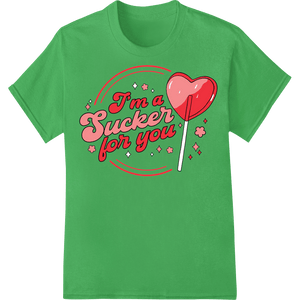 Retro Valentine's Lollipop Pun - I'm a Sucker for You - SUPERDTF - DTF Prints - DTF Transfers - Custom DTF Prints