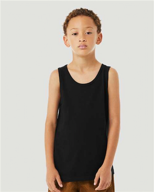 BELLA + CANVAS 3480YCVC Solid Black Blend model front