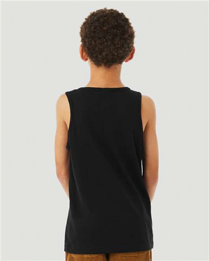 BELLA + CANVAS 3480YCVC Solid Black Blend model back
