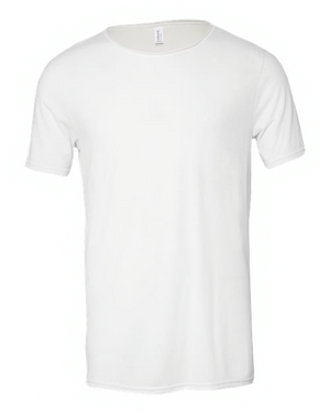 BELLA + CANVAS 3414 Solid White Triblend front