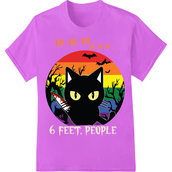 Spooky Halloween Cat DTF Print Heat Transfer - LGBT Design - SUPERDTF - DTF Prints - DTF Transfers - Custom DTF Prints