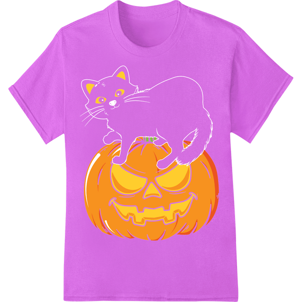 Spooky Halloween Cat Pumpkin DTF Print Heat Transfer - SUPERDTF - DTF Prints - DTF Transfers - Custom DTF Prints