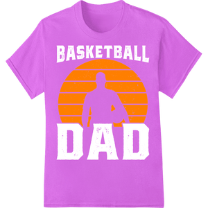 Sunset Basketball Silhouette: Bold DTF Heat Transfer Design - SUPERDTF - DTF Prints - DTF Transfers - Custom DTF Prints