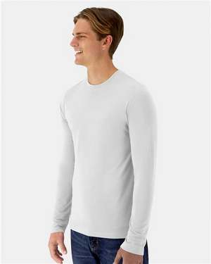 Hanes 484L White model side