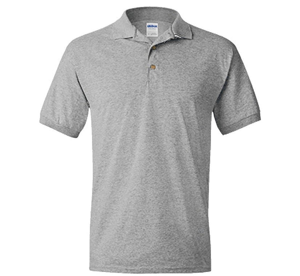 Gildan Jersey Polo Shirt - SUPERDTF-DTF Prints-DTF Transfers-Custom DTF Prints